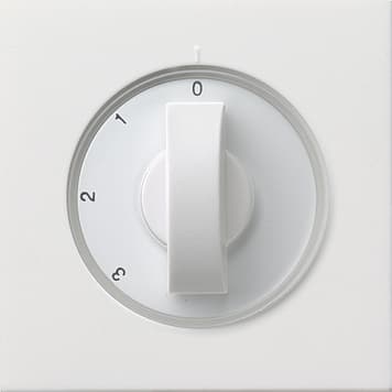 Накладка с ручкой для трехступенчатого переключателя Белый Gira F100