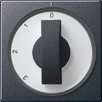 Накладка с ручкой для трехступенчатого переключателя Антрацит