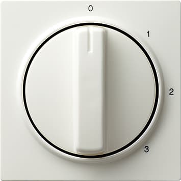 Накладка с ручкой для трехступенчатого переключателя Белый Gira S-color