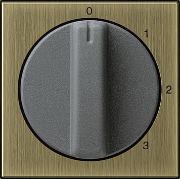 Накладка с ручкой для трехступенчатого переключателя Бронза