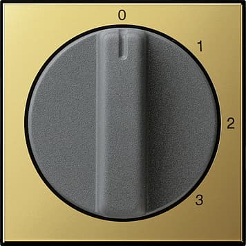 Накладка с ручкой для трехступенчатого переключателя Латунь