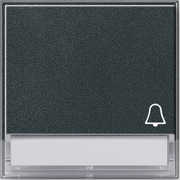 Клавиша с полем для надписи и символом «звонок», антрацит Gira TX44 067367