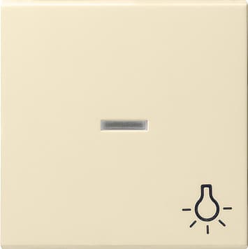 Клавиша с пиктограммой «свет» и контрольным окном, кремовый Gira 067401