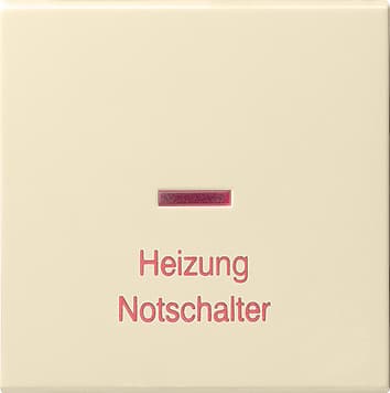 Клавиша «Аварийный выключатель отопления», кремовый Gira 067801