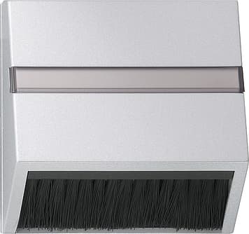 Накладка для приборов с квадратной центральной панелью и наклонным выходом Алюминий