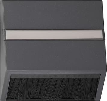 Накладка для приборов с квадратной центральной панелью и наклонным выходом Антрацит