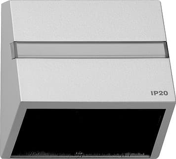 Накладка для приборов с квадратной центральной панелью и наклонным выходом Алюминий Gira TX44