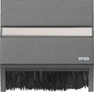 Накладка для приборов с квадратной центральной панелью и наклонным выходом Антрацит Gira TX44