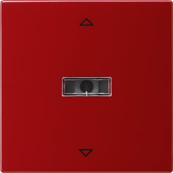 Сенсорный выключатель управления жалюзи Красный Gira S-color