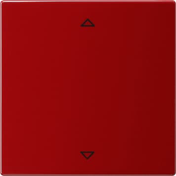 Сенсорный выключатель управления жалюзи с функцией памяти Красный Gira S-color