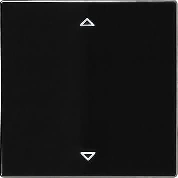 Сенсорный выключатель управления жалюзи с функцией памяти Черный Gira S-color