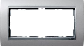 Рамка без перегородки Event Алюминий 2-постовая