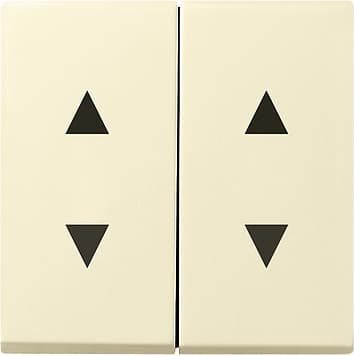 Двойная клавиша для жалюзи со стрелками, кремовый Gira 115001