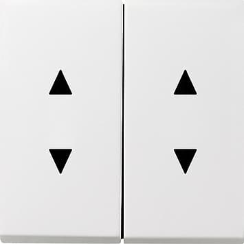 Двойные клавиши с двойными стрелками, белый Gira F100 1150112