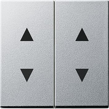 Двойная клавиша для жалюзи со стрелками, алюминий Gira 115026