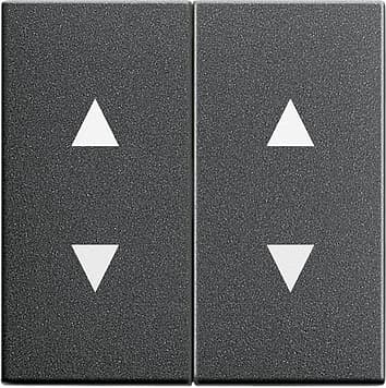 Двойная клавиша для жалюзи со стрелками, антрацит Gira 115028