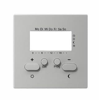 Крышка для термостата 230 В с таймером, серый Gira S-color 146942