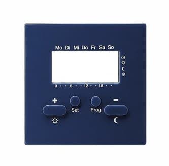 Крышка для термостата 230 В с таймером, синий Gira S-color 146946