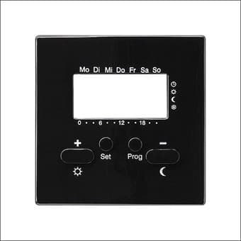 Крышка для термостата 230 В с таймером, черный Gira S-color 146947