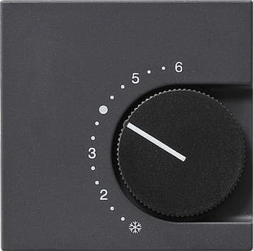 Накладка для регулятора температуры пола Антрацит