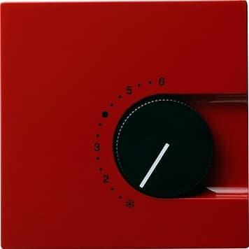 Накладка для регулятора температуры пола Красный Gira S-color