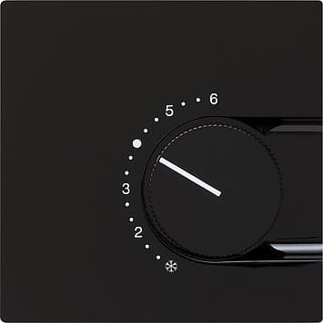 Накладка для регулятора температуры пола Черный Gira S-color