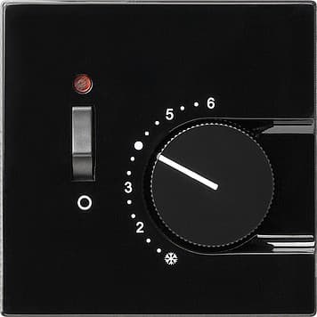 Накладка для регулятора температуры пола Черный Gira S-color