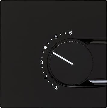 Накладка для регулятора температуры пола Черный Gira S-color