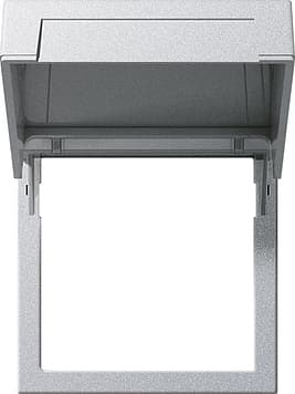 Монтажные рамки с крышкой System 55 под алюминий Алюминий