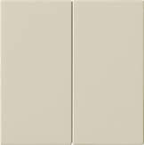 Накладка управления 2-местн. System 3000 System 55 Кремовый глянцевый