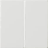 Накладка управления 2-местн. System 3000 System 55 Белый глянцевый