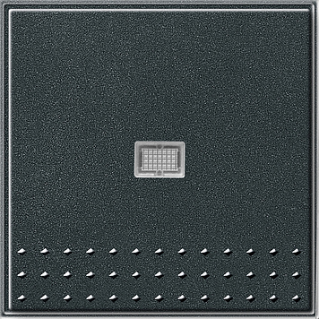 Выключатель с самовозвратом с клавишей с подсветкой 10А/250В в сборе, антрацит Gira TX44 012067