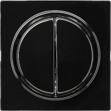 Трехклавишный переключатель с самовозвратом 10А/250В в сборе Черный Gira S-color