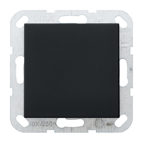 Заглушка с опорной платой, черный SYSTEM 55 Gira 0268005