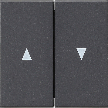 Двойная клавиша для жалюзи со стрелками, антрацит Gira 029428