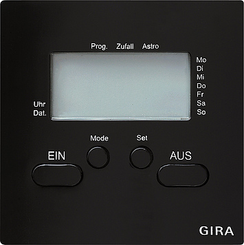 Электронный таймер Черный Gira S-color