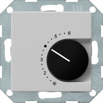 Терморегулятор с размыкающим контактом серый матовый