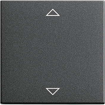 Радионакладка системы управления жалюзи с возможностью подключения датчиков Антрацит