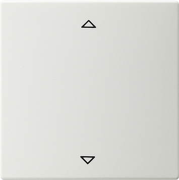 Радионакладка системы управления жалюзи с возможностью подключения датчиков Белый Gira S-color