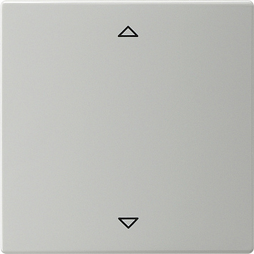 Радионакладка системы управления жалюзи с возможностью подключения датчиков Серый Gira S-color