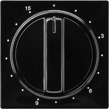 Накладка таймера 15 мин Черный Gira S-color