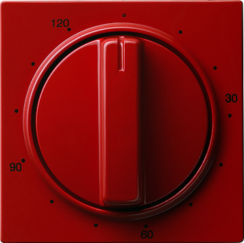 Накладка таймера 120 мин Красный Gira S-color