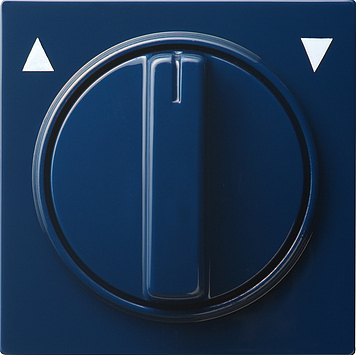 Накладка с ручкой для жалюзи Синий Gira S-color