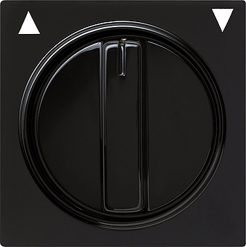 Накладка с ручкой для жалюзи Черный Gira S-color