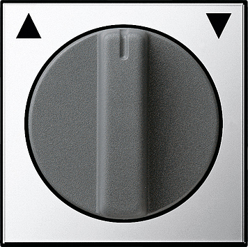 Накладка с ручкой для жалюзи Хром Хром