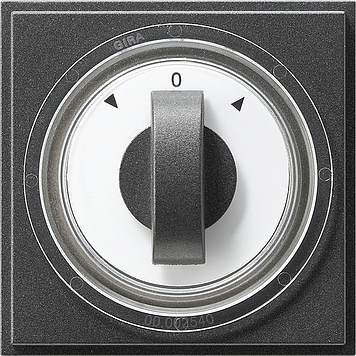 Накладка с ручкой для жалюзи Антрацит Gira TX44