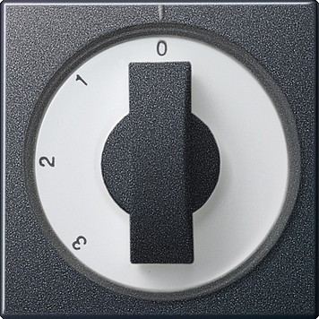 Накладка с ручкой для трехступенчатого переключателя Антрацит