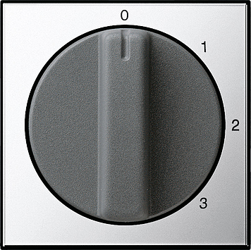 Накладка с ручкой для трехступенчатого переключателя Хром Хром