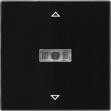 Сенсорный выключатель управления жалюзи Черный Gira S-color