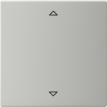 Сенсорный выключатель управления жалюзи с функцией памяти Серый Gira S-color